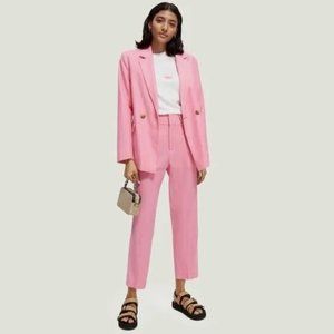 Scotch & Soda SM Double Breasted Pink Blazer
